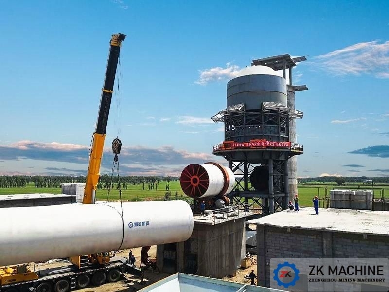 เครื่องออกแบบใหม่ 600 T/D อุปกรณ์สายการผลิตปูนแอคทีฟ