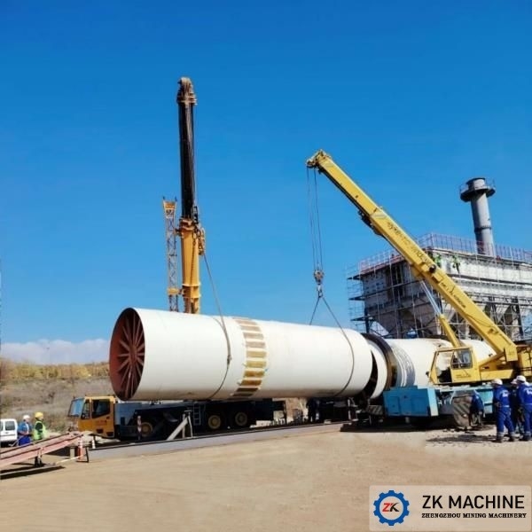 2-46t / H เครื่องแห้งหมุนอุตสาหกรรมที่มีระบบควบคุม PLC สําหรับการแห้งแร่