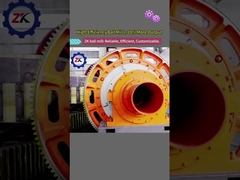 เครื่องบดลูกบอลกระบวนการแห้ง 6.5-24 T การบดสื่อและพลังงานมอเตอร์สําหรับการบดแม่นยํา